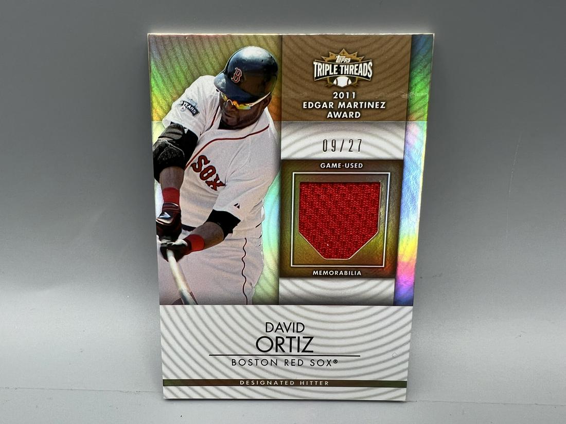 2012 Topps Triple Threads David Ortiz Game Used Relic Card #09/27 (1 of 2)
