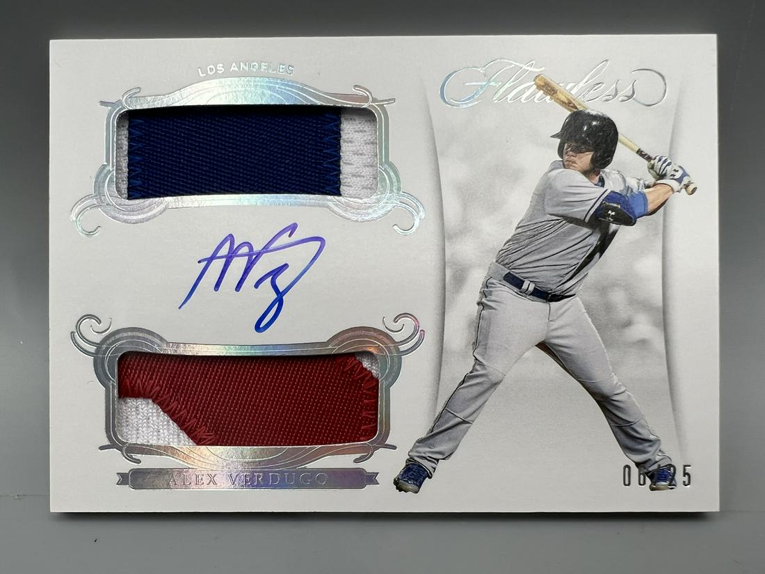 2018 Panini Flawless Alex Verdugo On Card Patch Auto #06/25 (1 of 2)