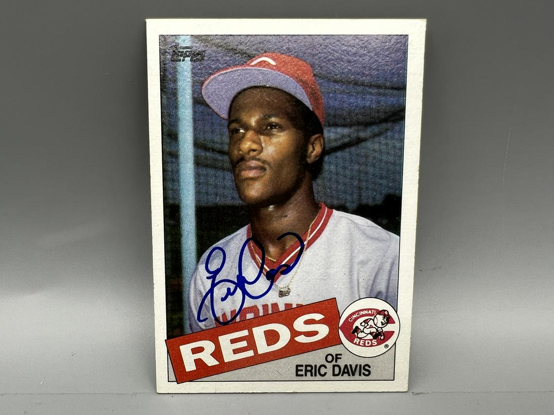 1985 Topps Eric Davis Signed RC #627 - No COA (1 of 2)