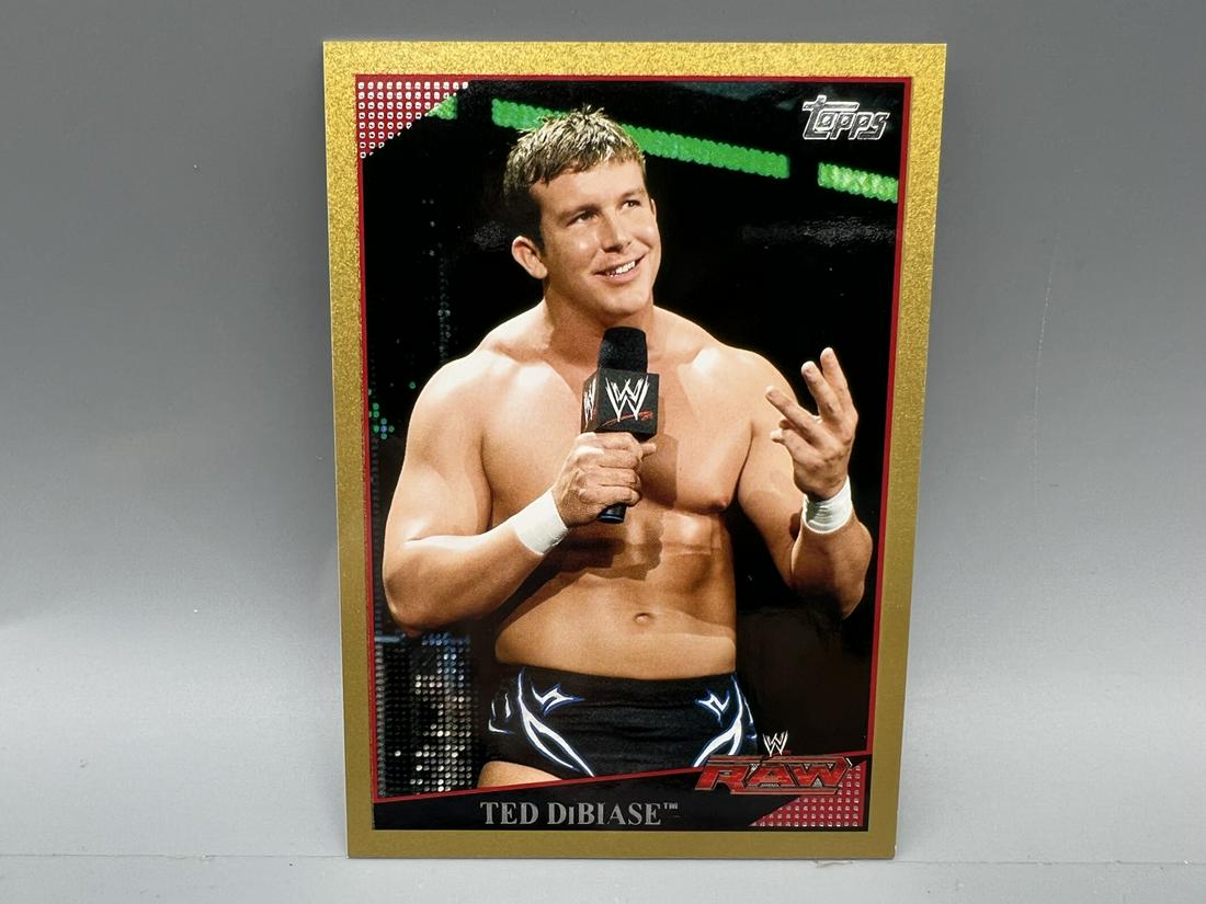2009 Topps WWE Raw Ted DiBiase Gold #038/500: 2009 Topps WWE Raw Ted DiBiase Gold #038/500