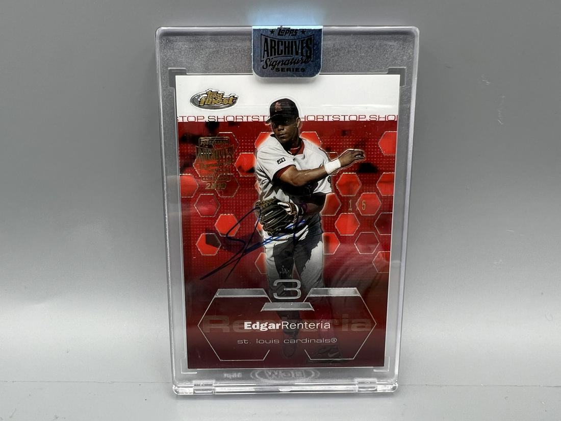 2018 Topps Archives Edgar Renteria Auto #1/5 (1 of 2)