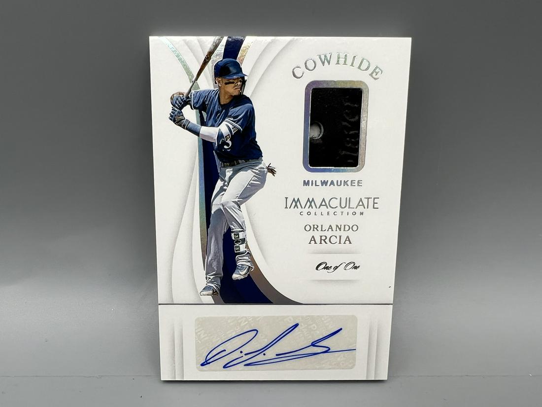 2019 Immaculate Collection Orlando Arcia Cowhide Patch Auto #1/1 (1 of 2)