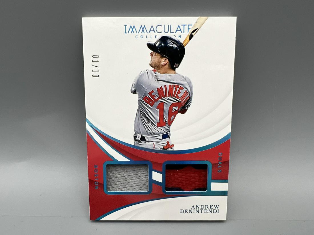 2019 Immaculate Andrew Benintendi Game Used Patch Card #01/10 (1 of 2)