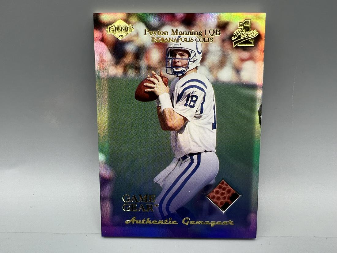 1999 Collector's Edge Peyton Manning Game Gear Relic Card (1 of 2)
