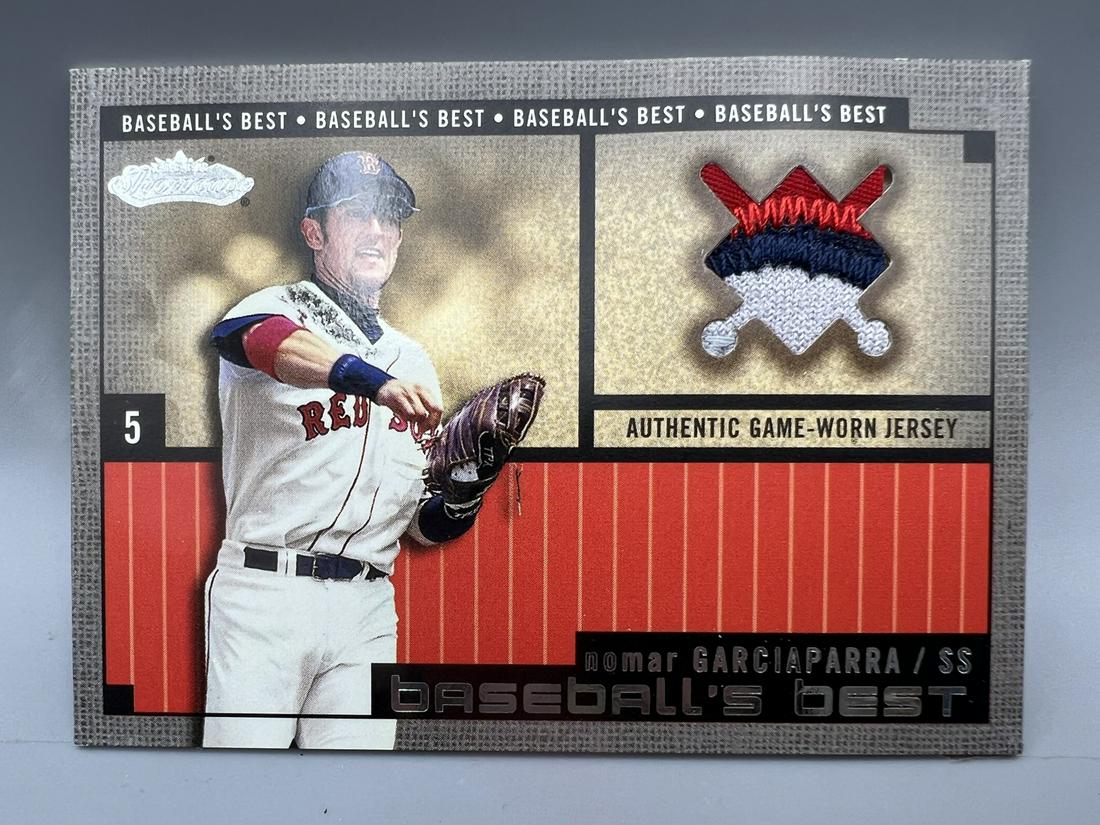 2002 Fleer Baseball's Best Nomar Garciaparra Game Used Patch Card (1 of 2)