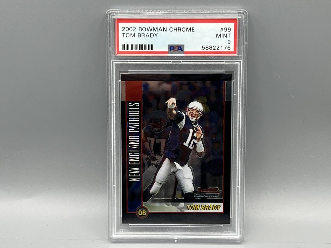 2002 Bowman Chrome Tom Brady #99 PSA Mint 9 (1 of 2)