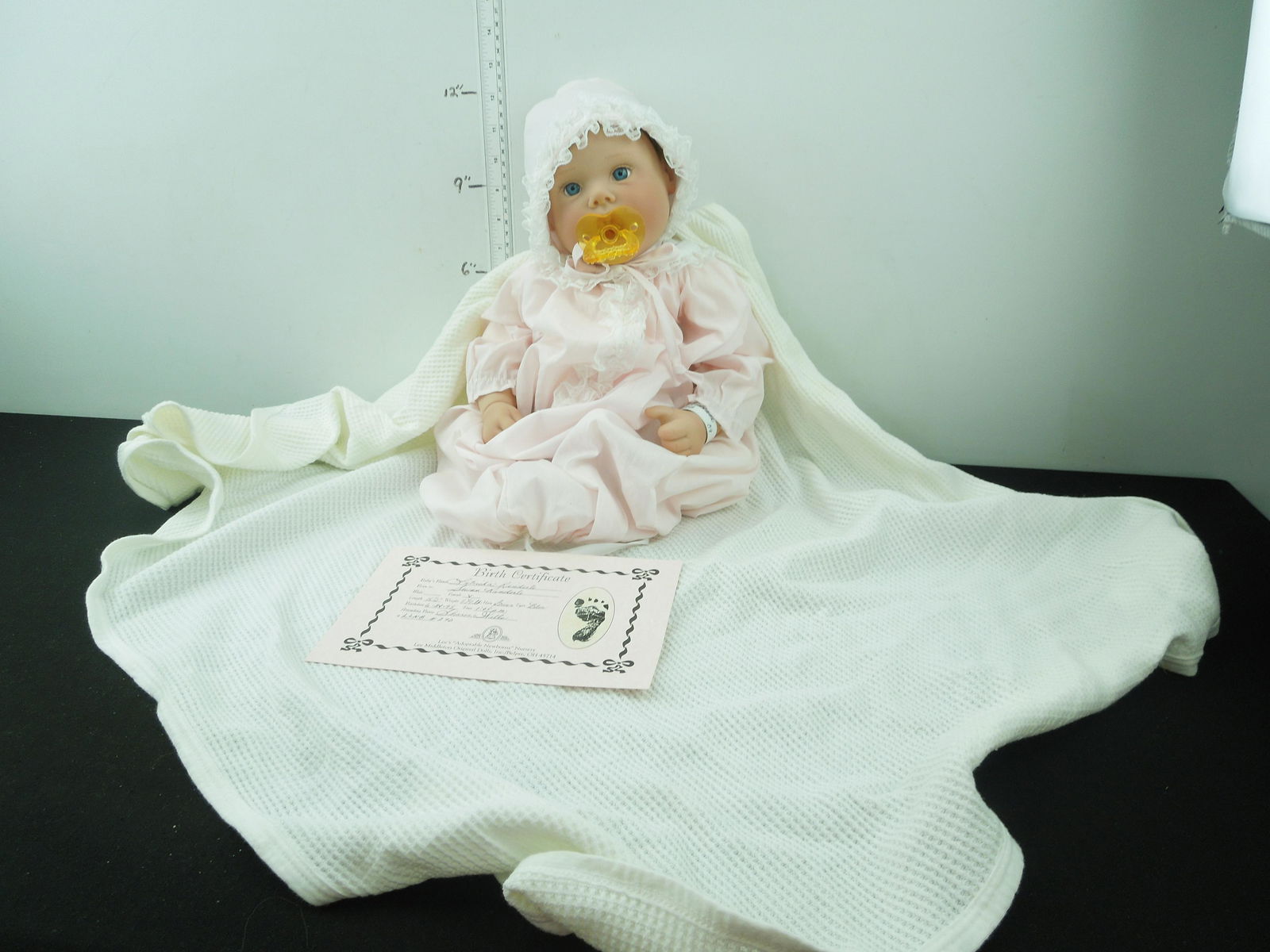 Lee Middleton Vinyl Doll  Approx 19" tall   Signed by Lee Middleton (1 of 4)