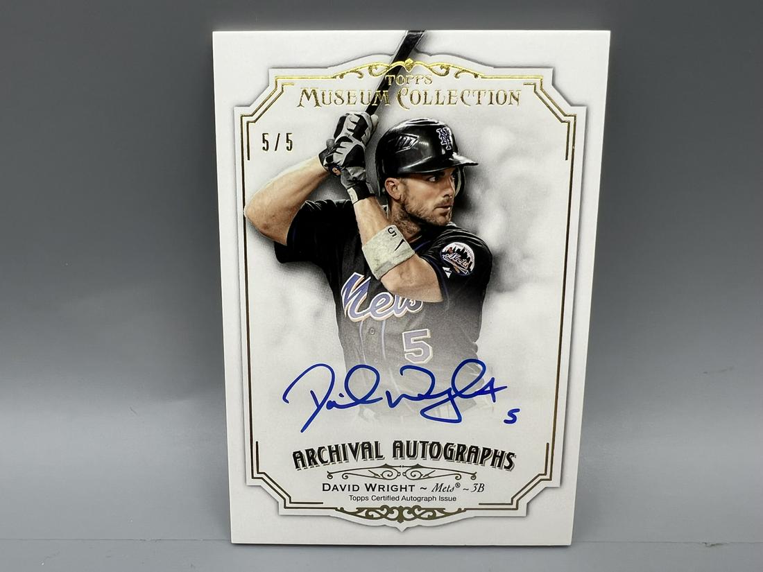 2012 Topps Museum David Wright Archival Autographs #5/5 - Jersey Number! (1 of 2)