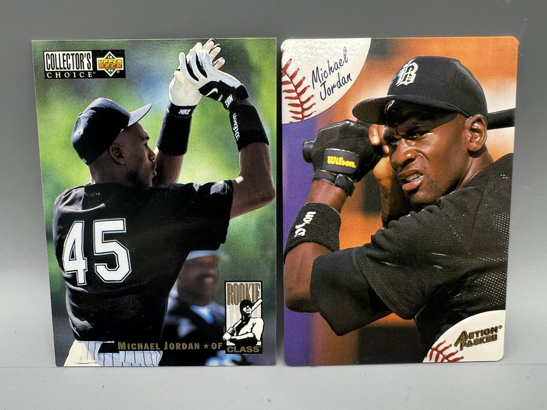 1994 Upper Deck Collectors Choice Michael Jordan Baseball RC #661 & 1994 Action Packed Michael (1 of 2)