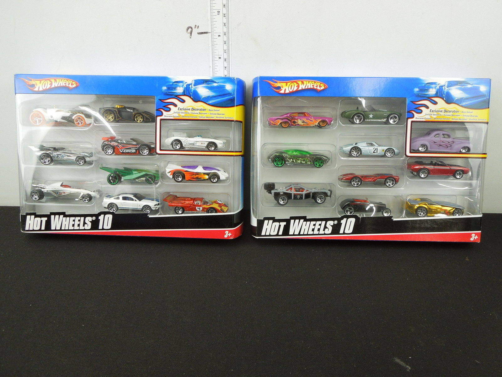 Lot of 2 Hot Wheels 10 Packs; 2007 with Exclusive White Corvette SR-2 & 2007 with Matte Purple '40 (1 of 4)