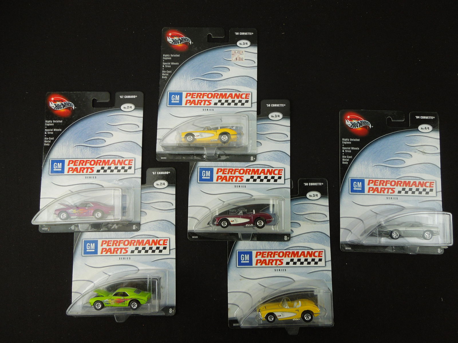 Lot of 6 100% Hot Wheels from GM Performance Parts Series: Lot of 6 100% Hot Wheels from GM Performance Parts Series
