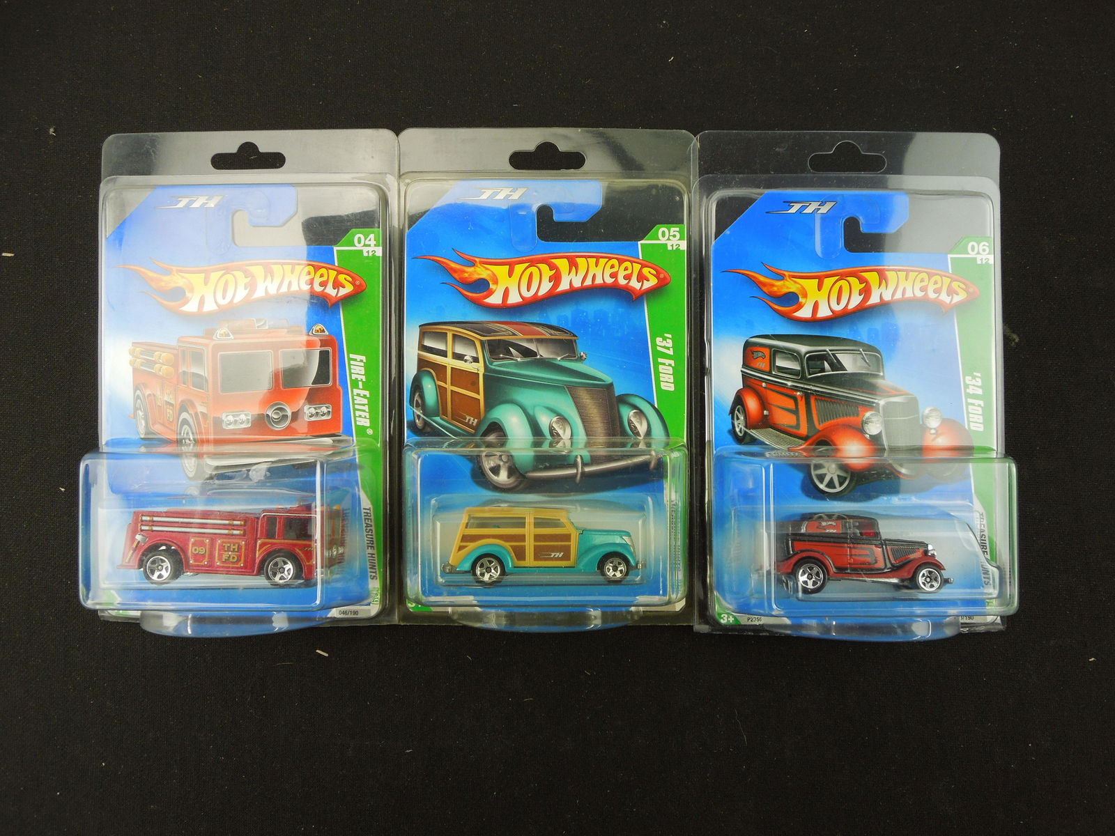 Lot of 3 2009 Treasure Hunts; #04 Fire-Eater, #05 '37 Ford, & #06 '34 Ford: Lot of 3 2009 Treasure Hunts; #04 Fire-Eater, #05 '37 Ford, & #06 '34 Ford