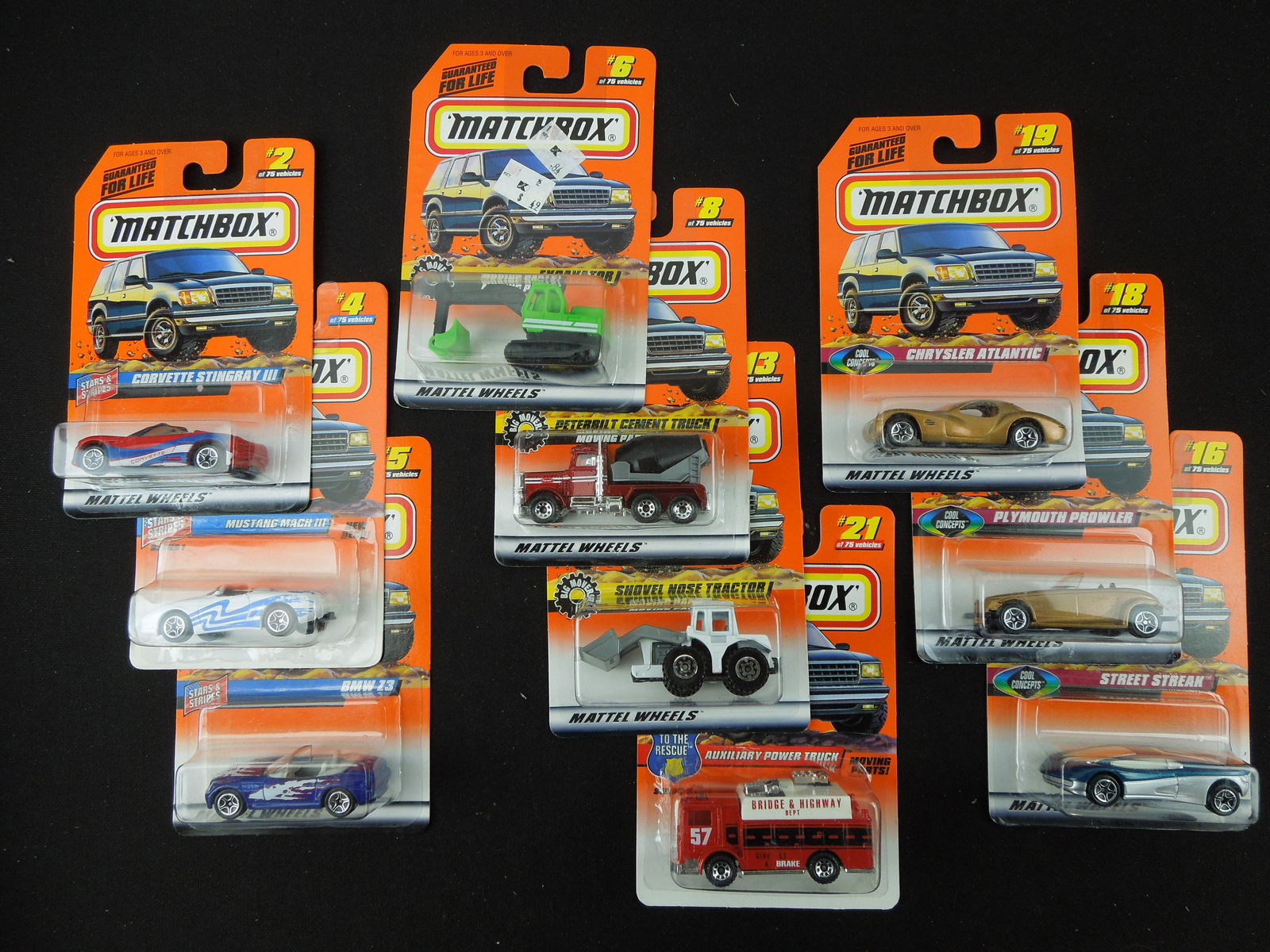Lot of 20 Different 1997 Matchbox Vehicles, 36 - 75 Not Inclusive (1 of 2)