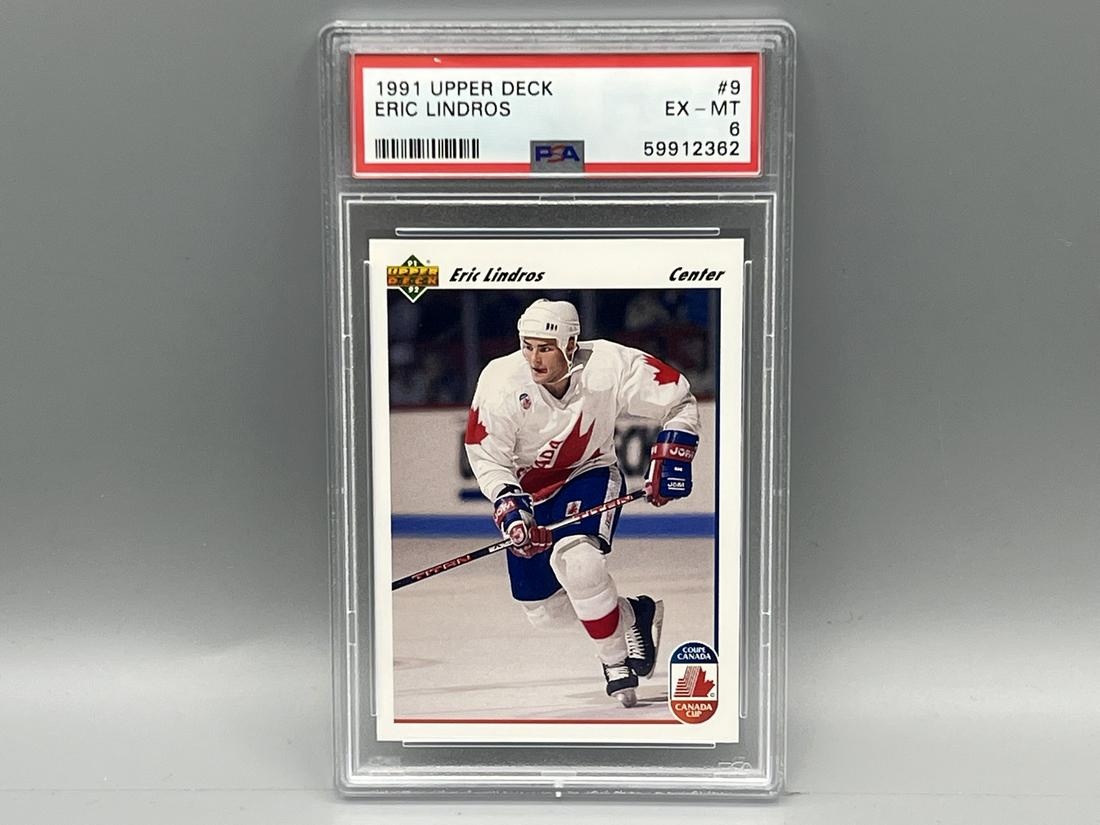 1991 Upper Deck Eric Lindros #9 PSA EX-MT 6 (1 of 2)