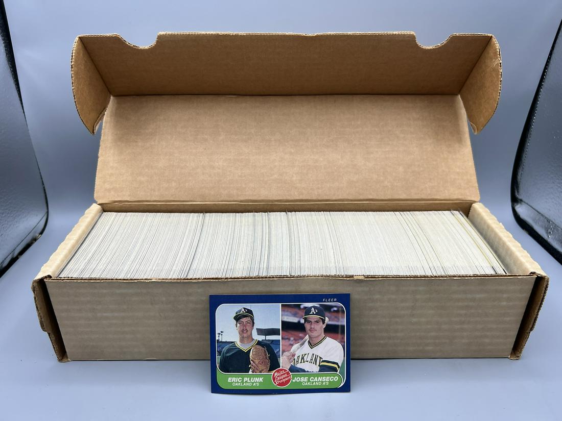 1986 Fleer Baseball Complete Set - Jose Canseco RC (1 of 3)
