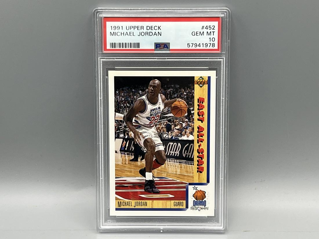 1991 Upper Deck Michael Jordan #452 PSA Gem Mint 10 (1 of 2)