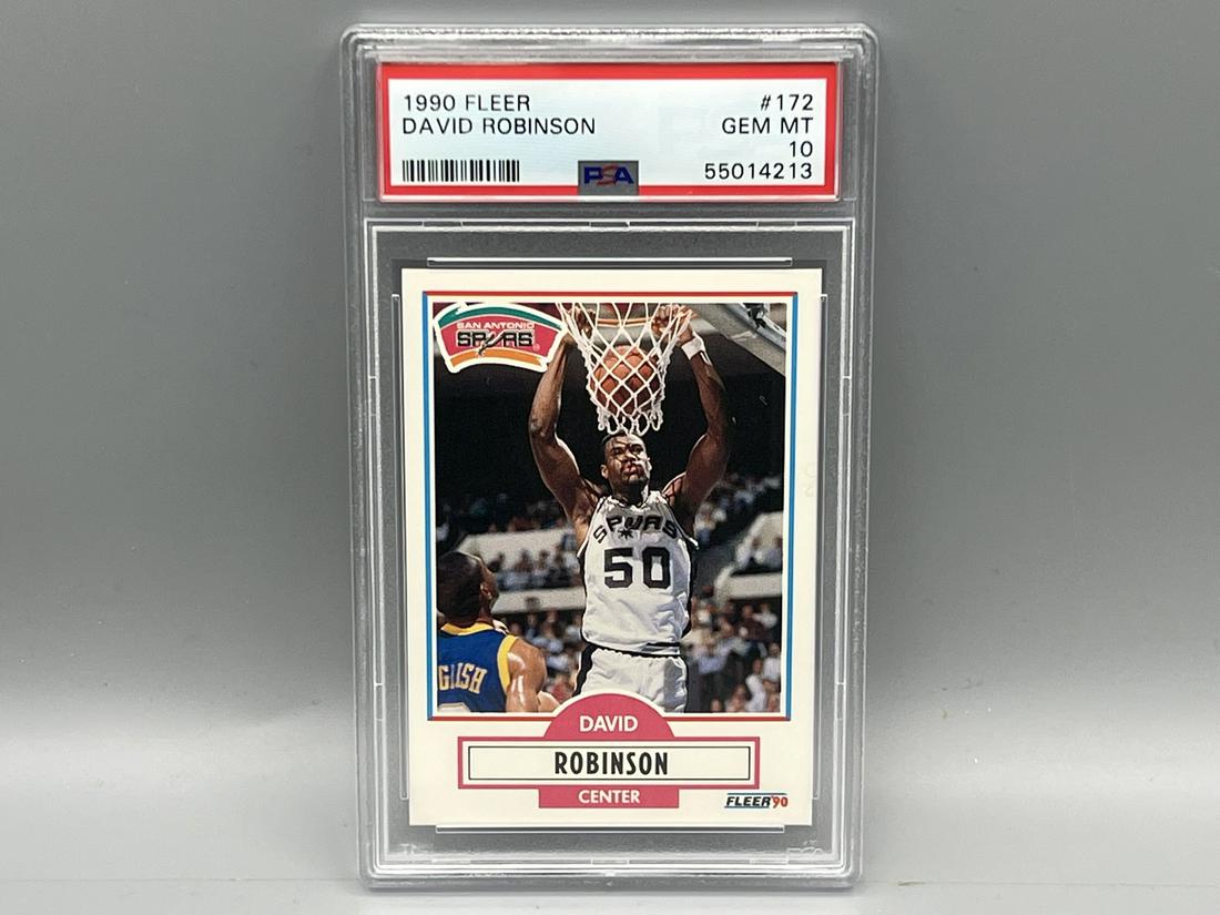 1990 Fleer David Robinson #172 PSA Gem Mint 10 (1 of 2)