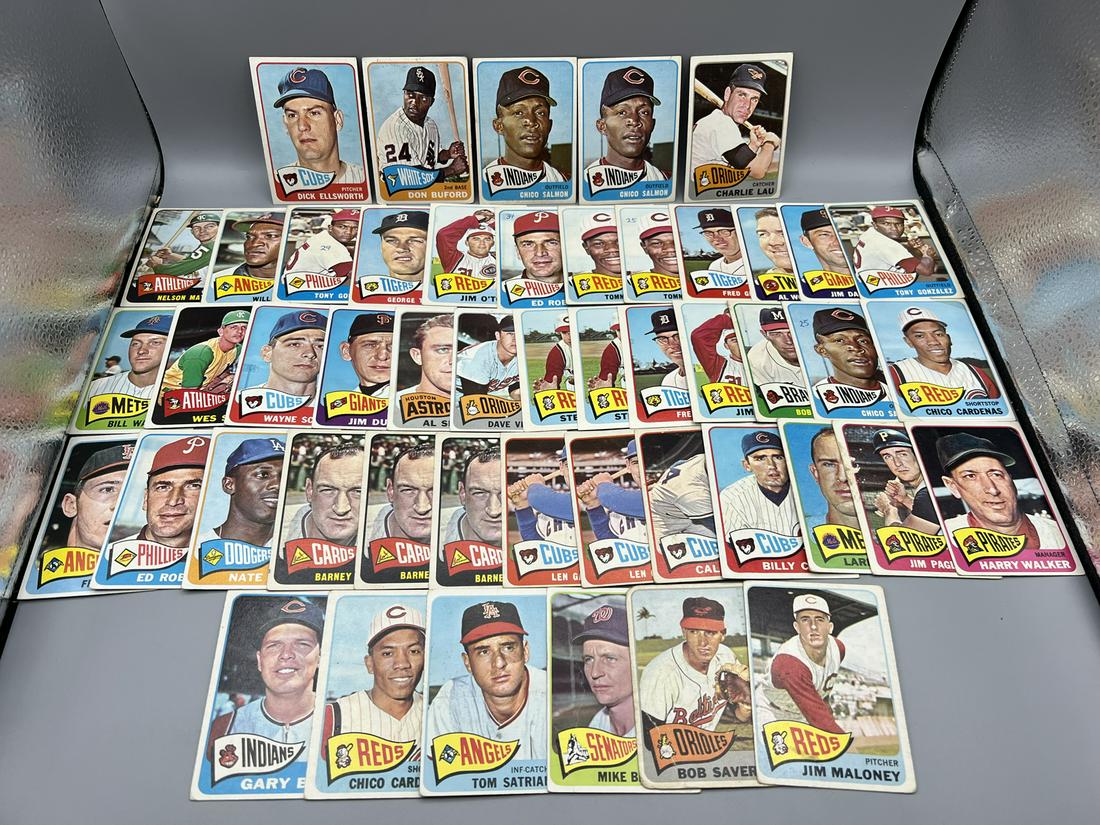 Lot of (50) Assorted 1965 Topps Baseball Cards - Varying Conditions (1 of 5)