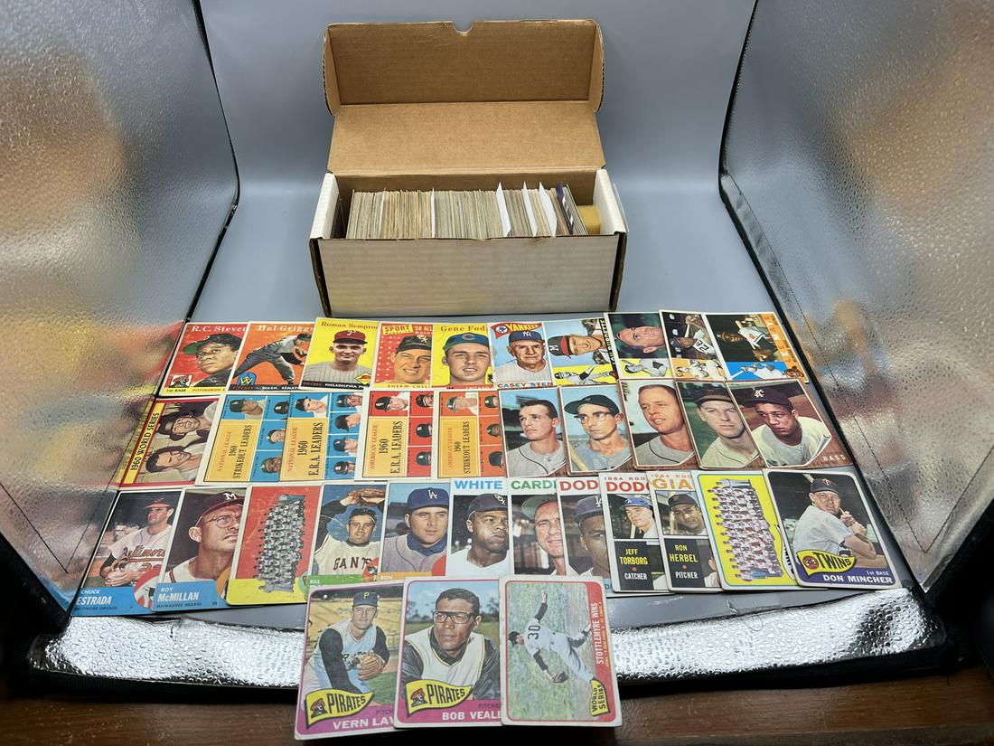 Lot of 375+ Assorted 1950's & 1960's Topps Baseball Cards - Varying Conditions - 1958, 1960, 1961, (1 of 5)