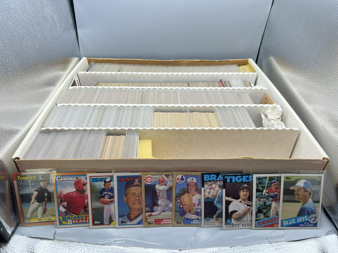 Box of 3500+ Assorted 1980's & 1990's Baseball Cards - Varying Conditions - 1986, 1987, 1988, 1989, (1 of 4)