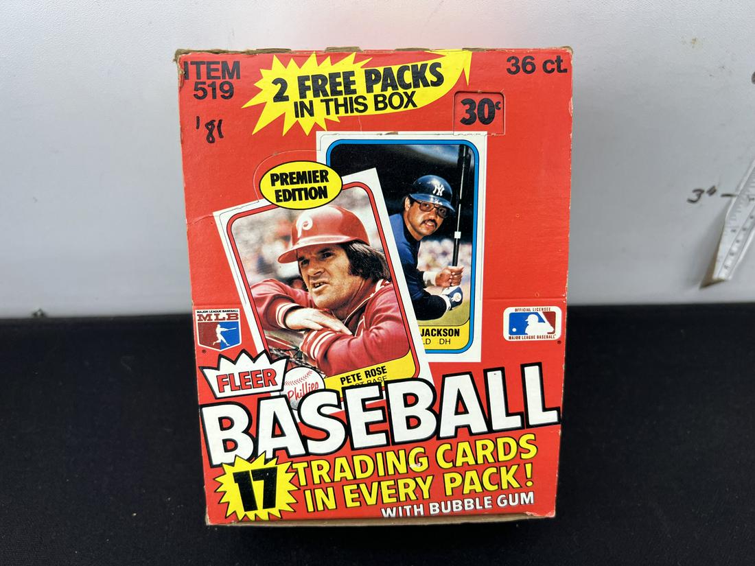 1981 Fleer Baseball Unopened Box - 36 Packs (1 of 2)