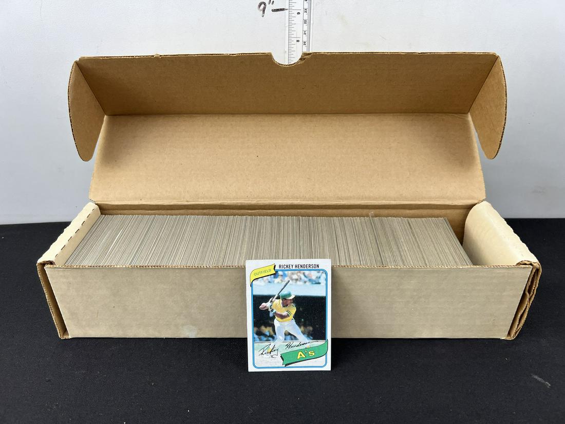 1980 Topps Baseball Complete Set - Rickey Henderson RC (1 of 3)