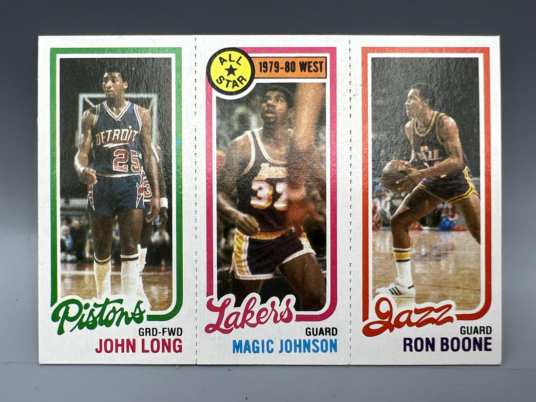 1980 Topps Magic Johnson All Star Checklist RC #18 (1 of 2)