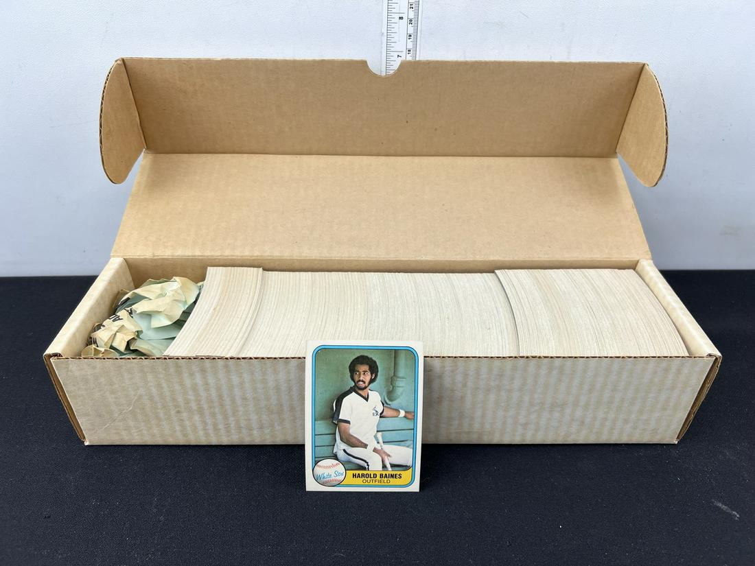 1981 Fleer Baseball Complete Set - Harold Baines, Fernando Valenzuela, Kirk Gibson Rookies (1 of 3)