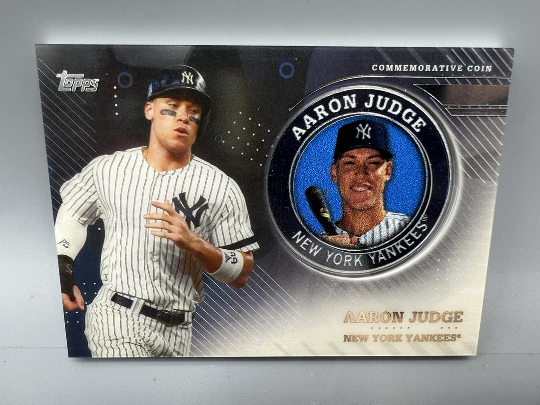 2020 Topps Series 2 Aaron Judge Commemorative Coin Card #TPM-AJ (1 of 2)