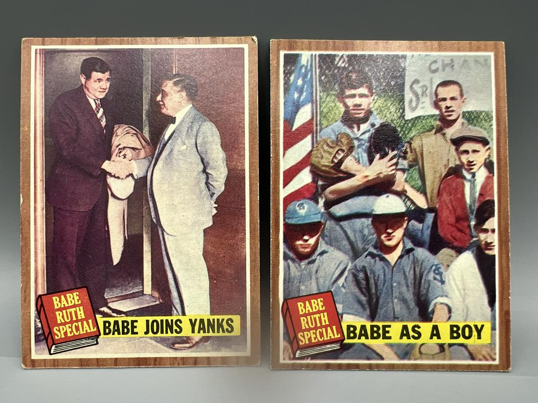 1962 Topps Babe Ruth Joins Yanks #136 & Babe As A Boy #135 (1 of 2)