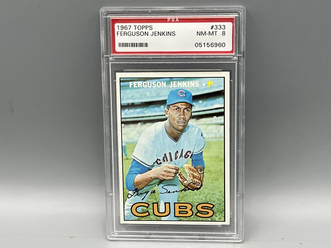1967 Topps Fergie Jenkins #333 PSA NM-MT 8 (1 of 2)