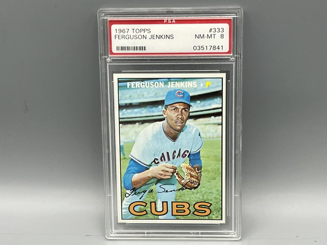 1967 Topps Fergie Jenkins #333 PSA NM-MT 8 (1 of 2)