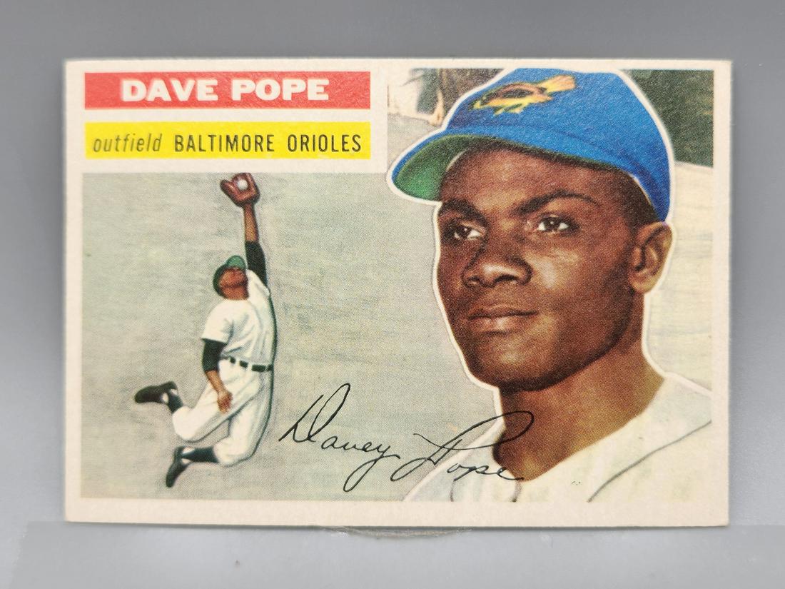 1956 Topps Dave Pope #154: 1956 Topps Dave Pope #154