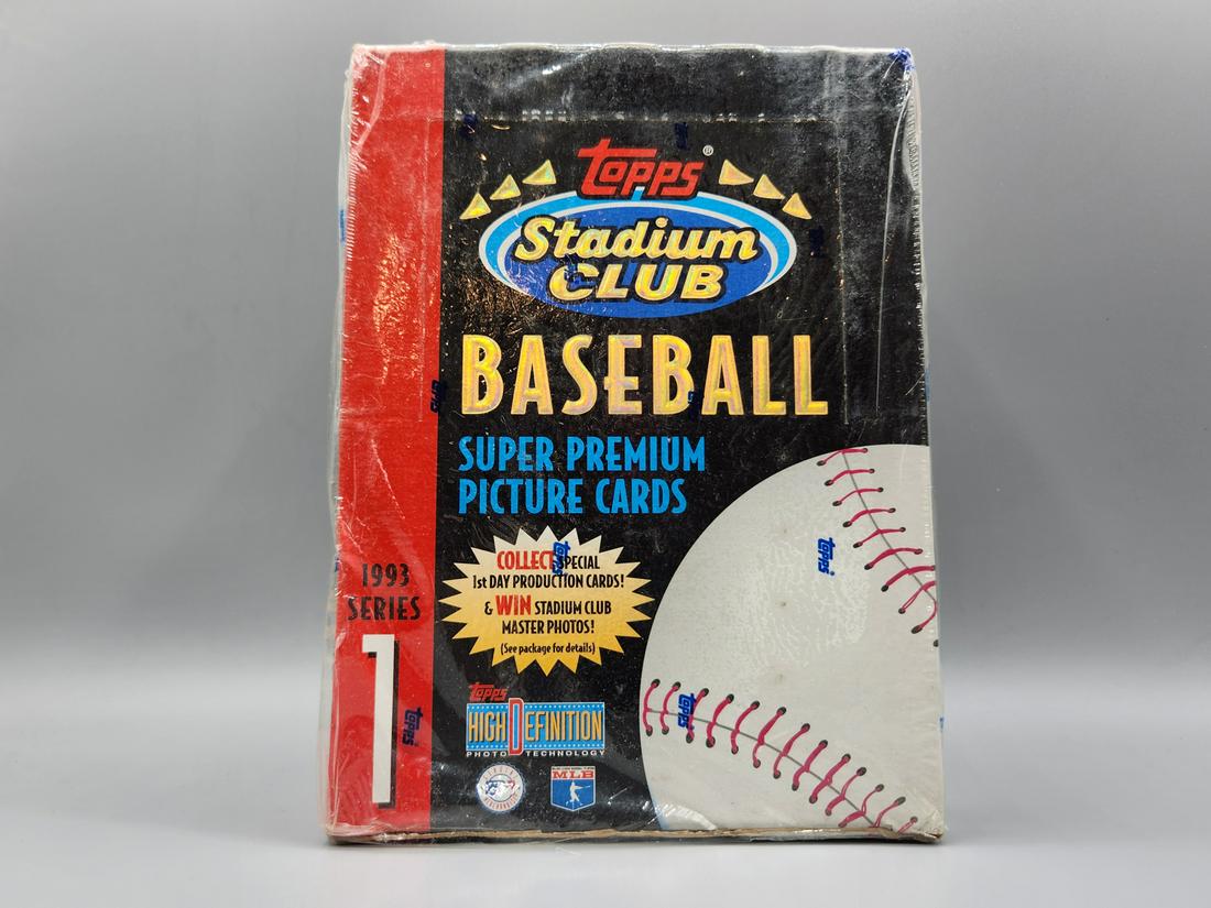 1993 Topps Stadium Club Baseball Wax Box Series 1 (1 of 2)