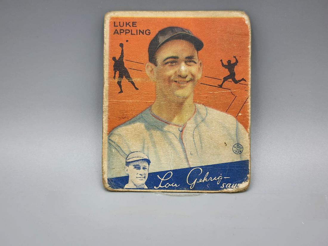 1934 Goudey Luke Appling #27 HOF (1 of 2)