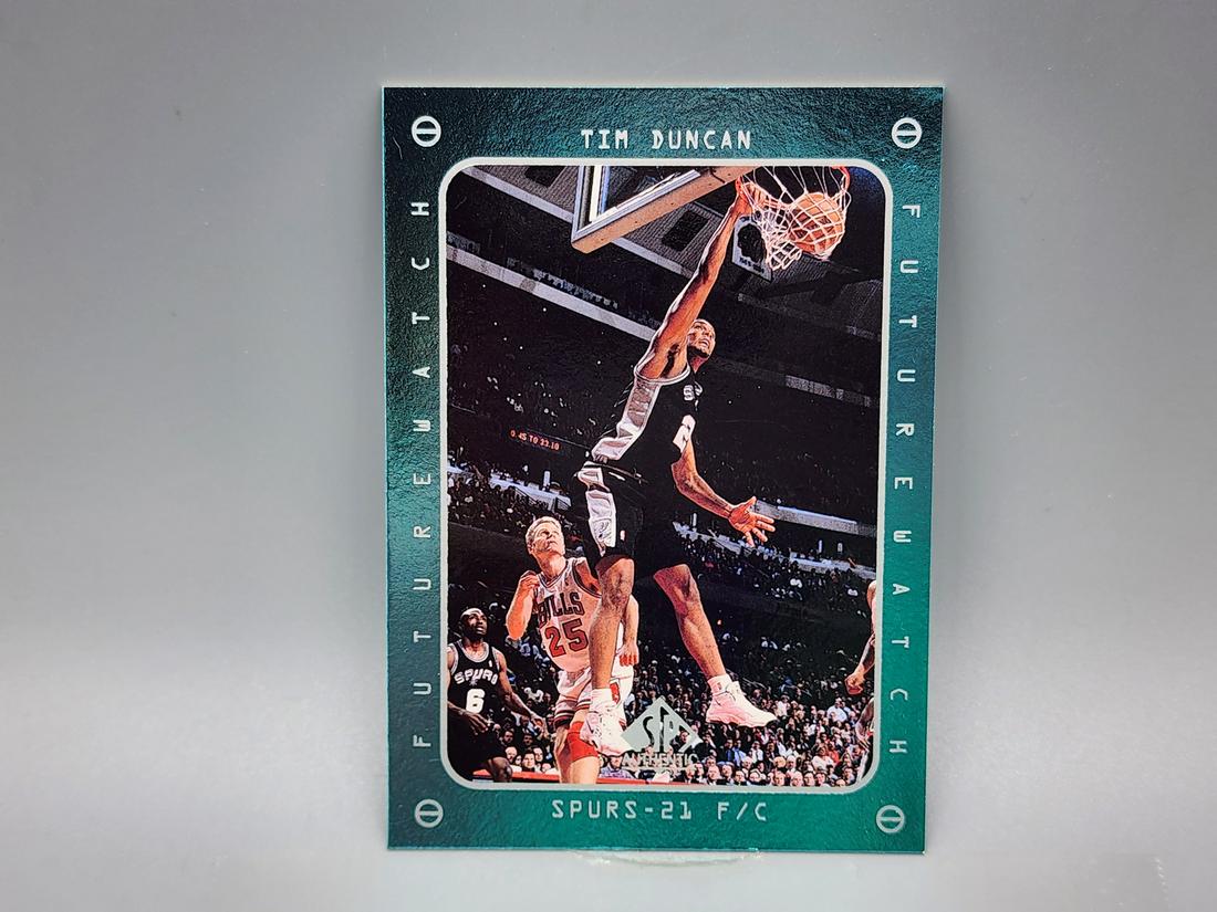 1997-98  SP Authentic Tim Duncan #165 Rookie HOF (1 of 2)