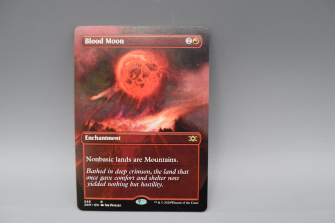 MTG Magic The Gathering Blood Moon Full Art Duel Masters Red Enchantment Rare (1 of 2)