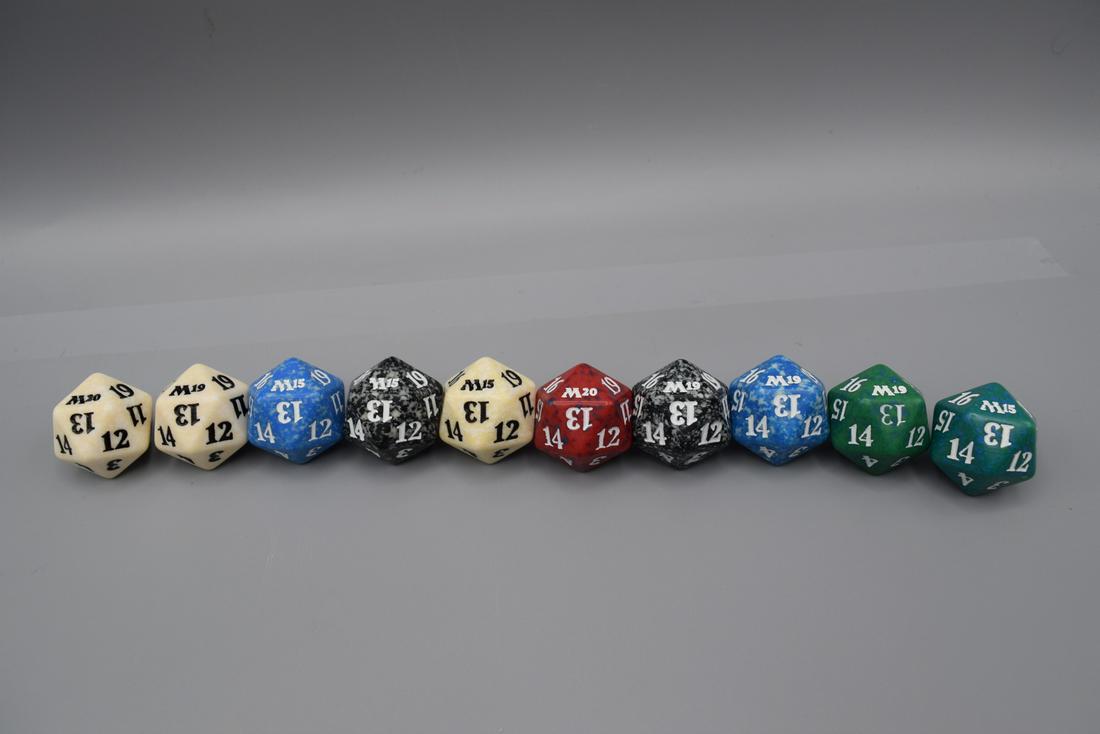 MTG Magic The Gathering Core Set Promo Dice Lot of 10: MTG Magic The Gathering Core Set Promo Dice Lot of 10