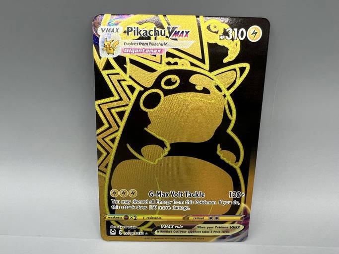 Helping my son: Origin of this Pikachu Vmax Gold Card (Rainbow Art