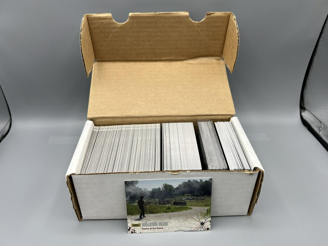 Box of Assorted Walking Dead Topps & Cryptozoic Trading Cards W/ Lots of Inserts - Varying (1 of 9)