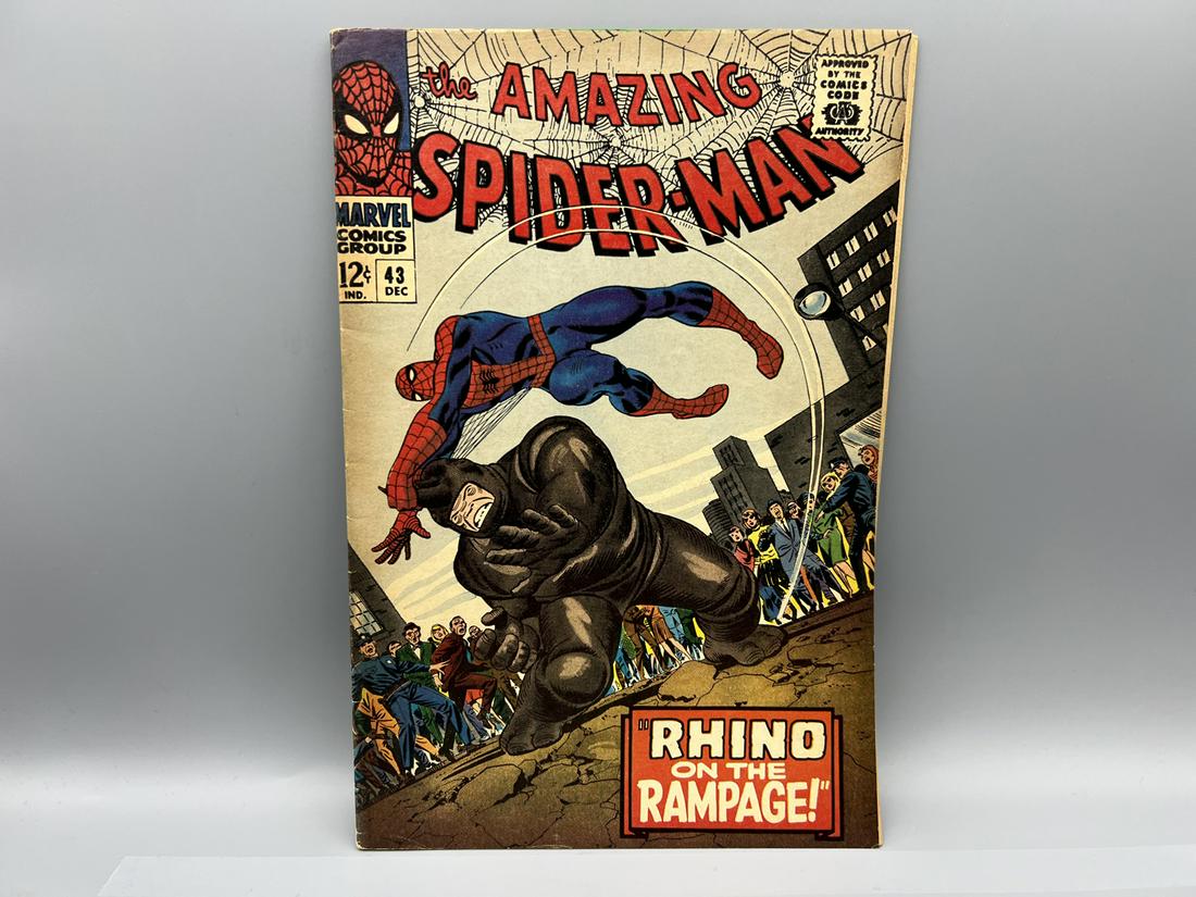 The Amazing Spiderman #43 - 1st full app of Mary Jane Watson - 3rd app and origin of the Rhino -: The Amazing Spiderman #43 - 1st full app of Mary Jane Watson - 3rd app and origin of the Rhino - Marvel Comics
