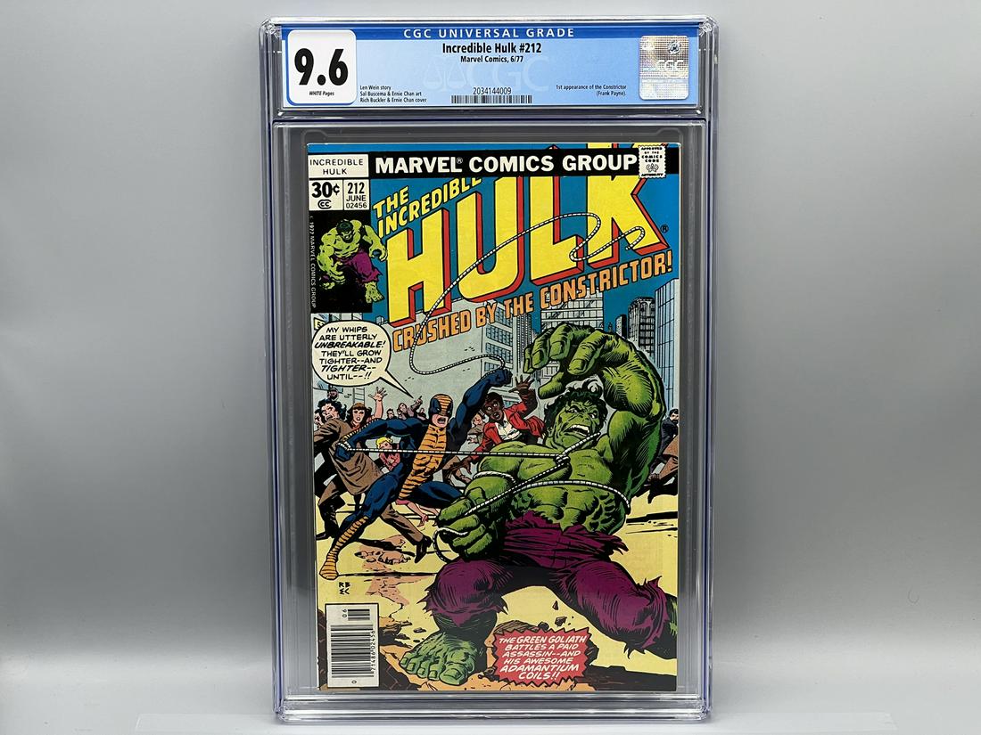 The Incredible Hulk #212 CGC 9.6 - 1st app of the Constrictor - Marvel Comics (1 of 2)