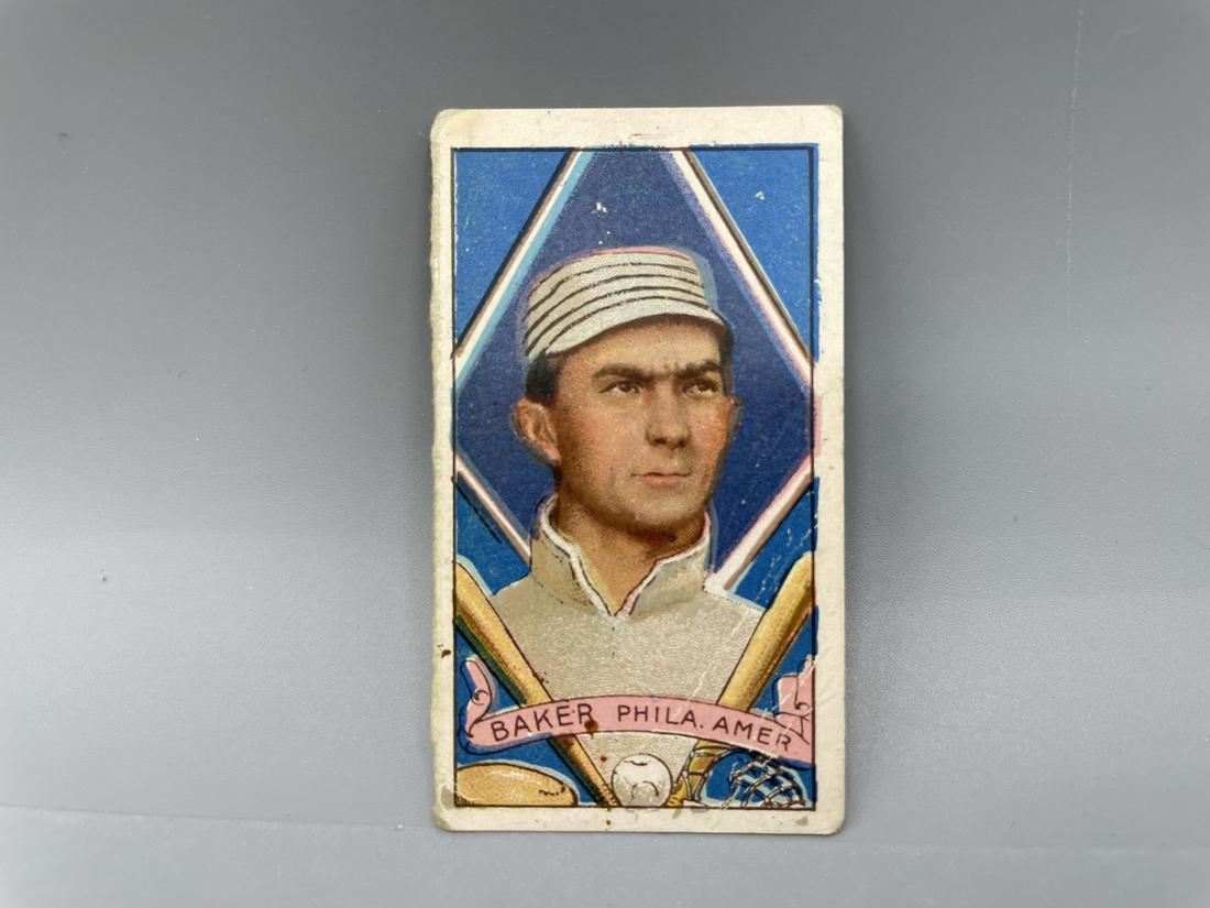 1912 T202 Hassan Triple Folders Hand Cut Solo Card Frank Home Run Baker: 1912 T202 Hassan Triple Folders Hand Cut Solo Card Frank Home Run Baker