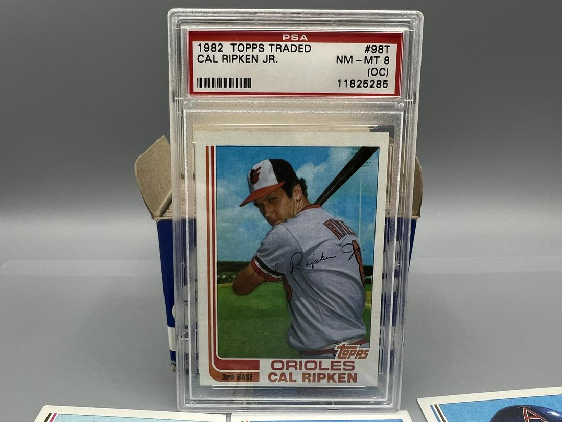 1982 Topps Traded Baseball Complete Set W/ Graded Cal Ripken Jr. RC #98T PSA NM-MT 8 (OC) (1 of 6)