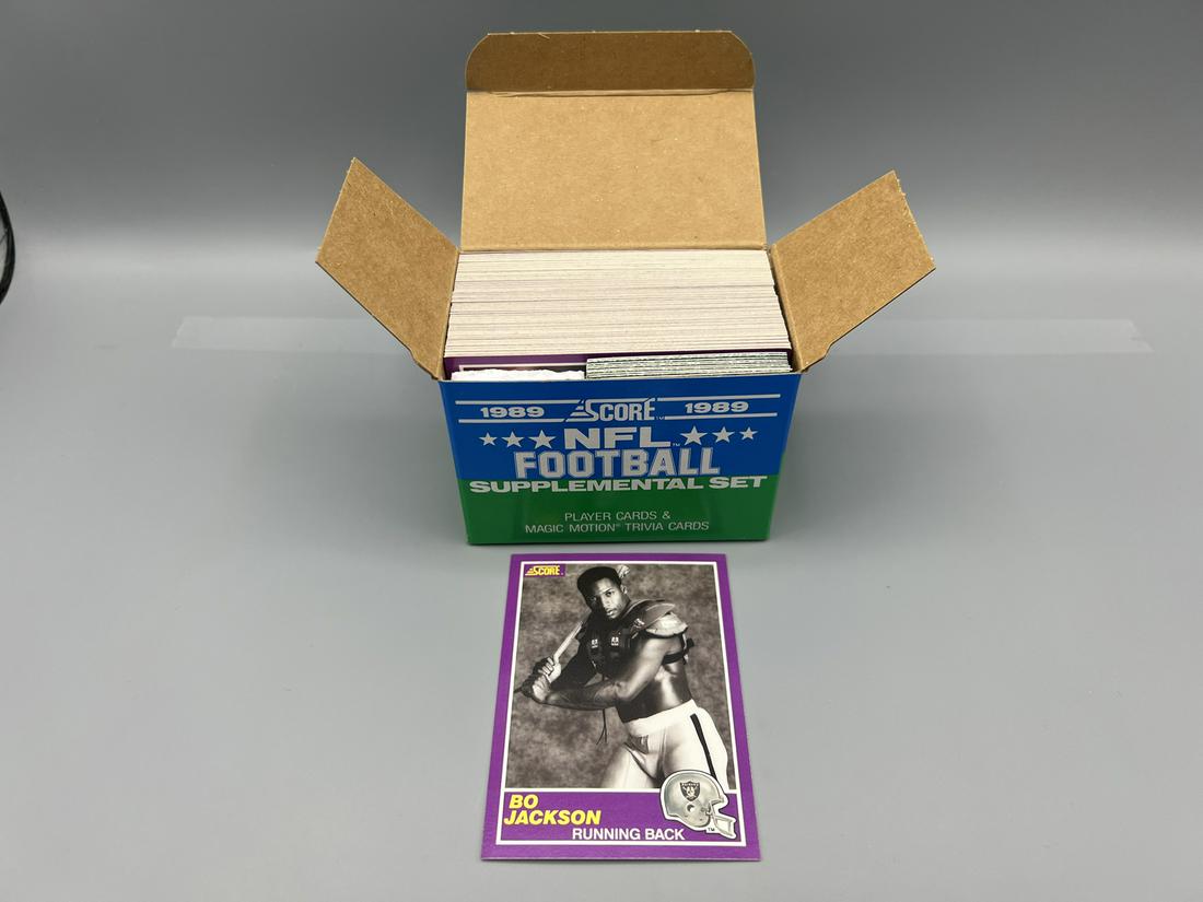 1989 Score Supplemental Football Complete Set - Bo Jackson Football Pads and Bat (1 of 3)