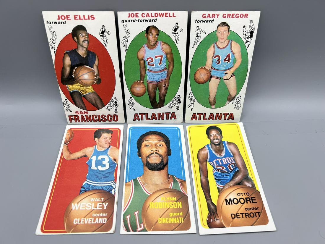 Lot of (6) Assorted 1969-70 & 1970-71 Topps Tall Boy Basketball Cards - Varying Conditions - Joe (1 of 2)