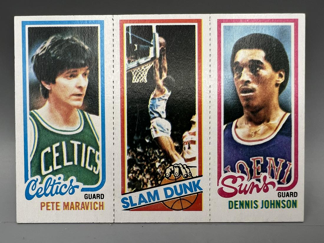1980 Topps Dennis Johnson & Pete Maravich #194 & #38 (1 of 2)