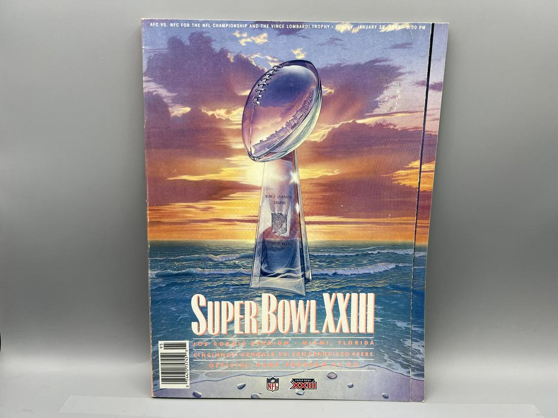 1989 Super Bowl XXIII Cincinnati Bengals Vs. San Francisco 49ers Game Program (1 of 3)