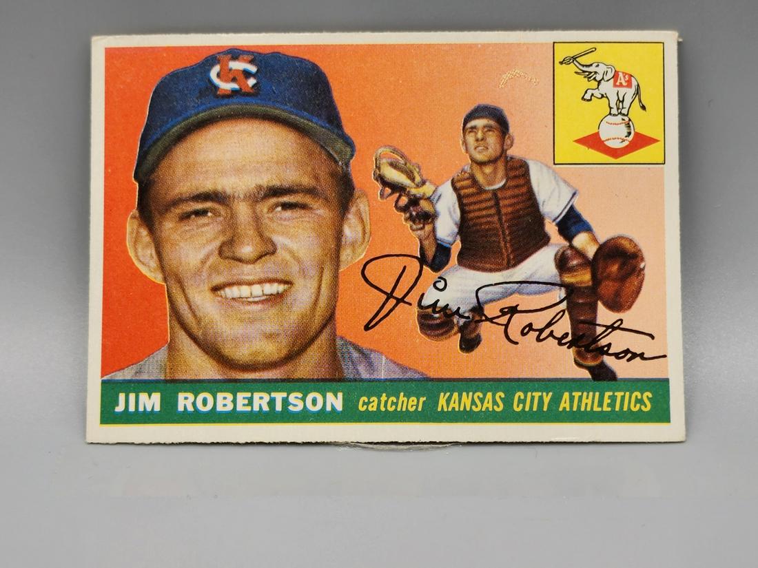 1955 Topps Jim Robertson #177 Tough High Number: 1955 Topps Jim Robertson #177 Tough High Number
