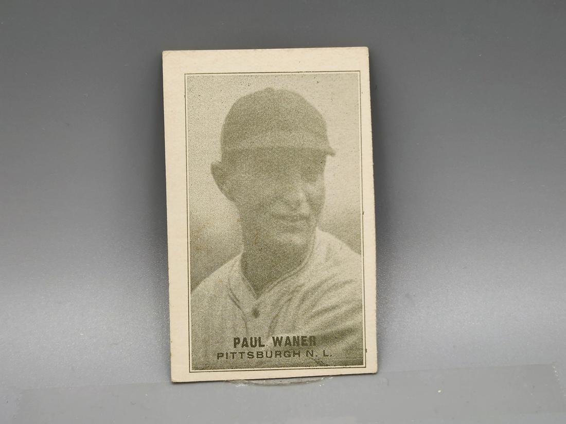 1920-30's Exhibit 4 On 1 Hand Cut Solo Panel Paul Waner HOF: 1920-30's Exhibit 4 On 1 Hand Cut Solo Panel Paul Waner HOF
